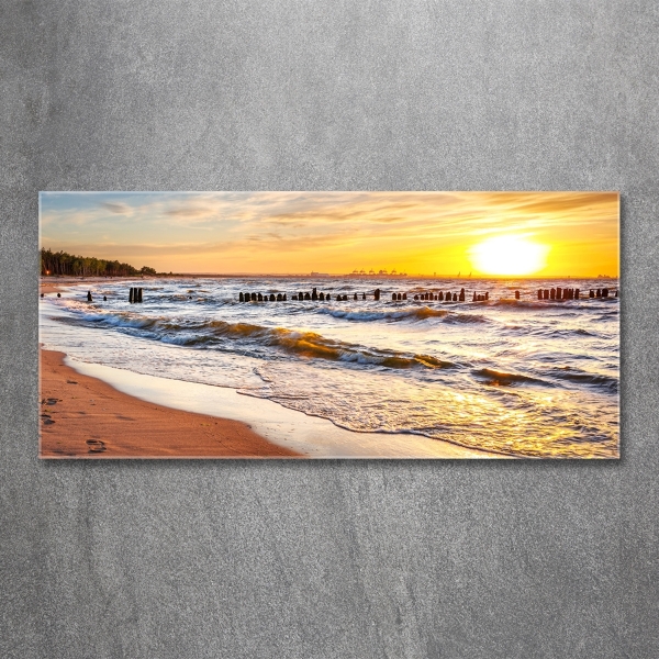 Bild auf glas Sunset Beach