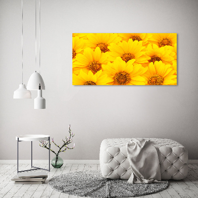 Foto glasbild Sonnenblumen