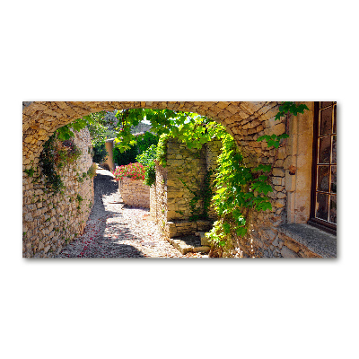 Glasbild Eine charmante Straße