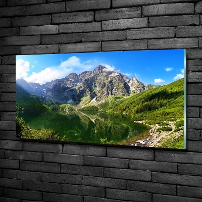 Bild auf glas Das Meeresauge der Tatra-Berge