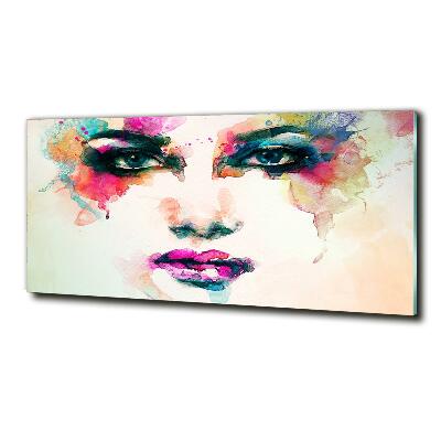 Glasbild Porträt einer Frau