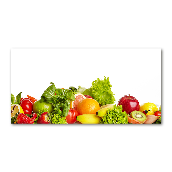 Glasbild Obst und Gemüse