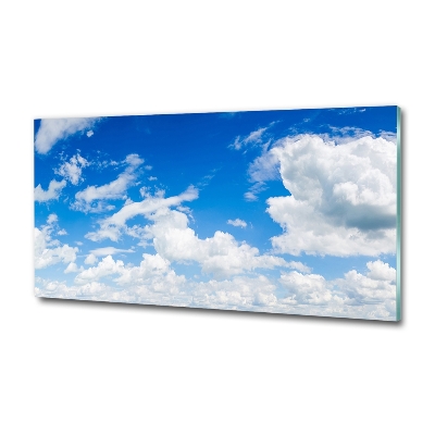 Foto glasbild Wolken am Himmel