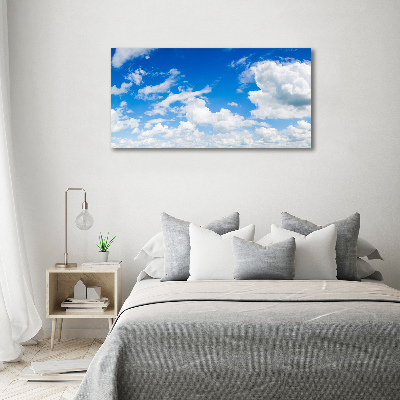 Foto glasbild Wolken am Himmel