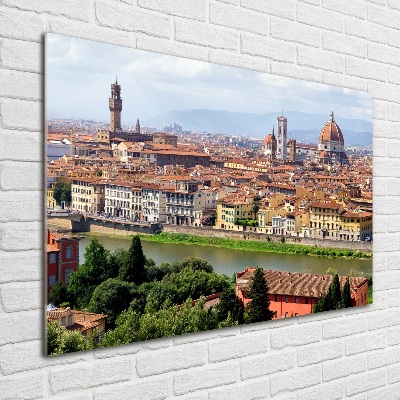 Glasbild Florenz, Italien