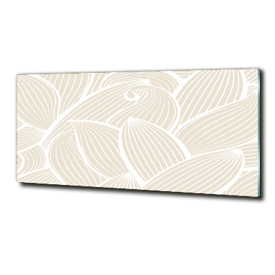 Foto glasbild Blättermuster