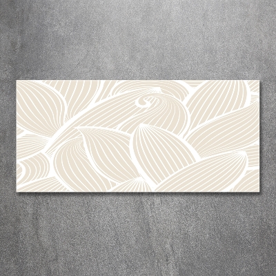 Foto glasbild Blättermuster