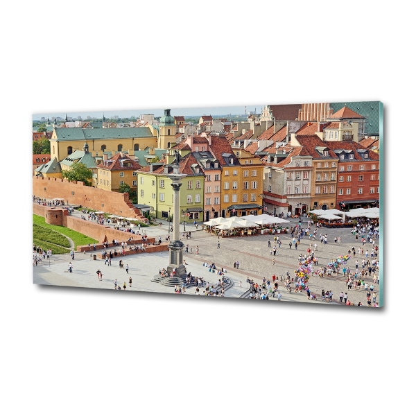 Glasbild Warschau, Polen