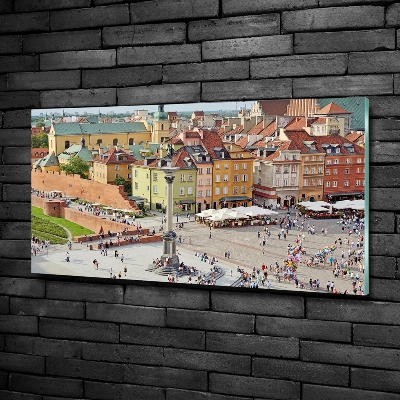 Glasbild Warschau, Polen