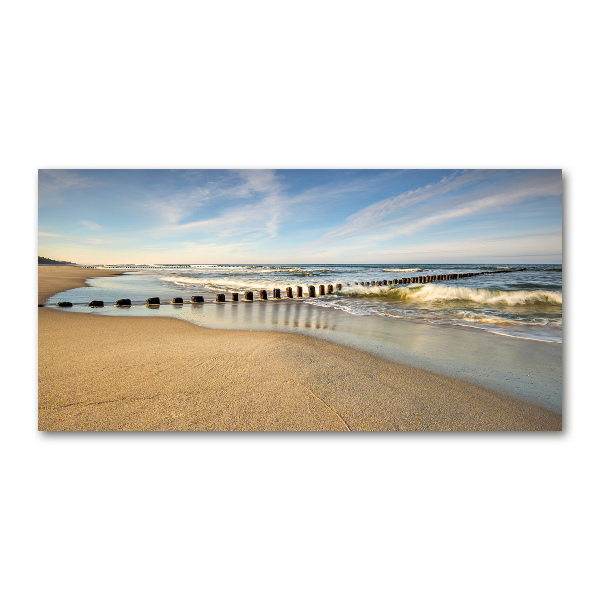 Foto glasbild Strand an der Ostsee
