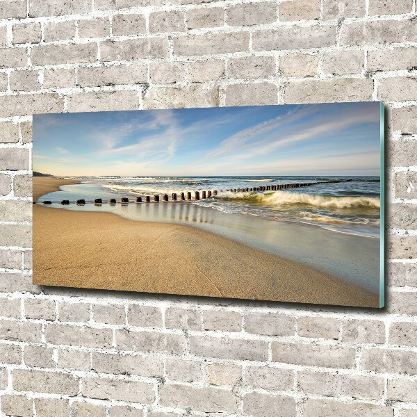 Foto glasbild Strand an der Ostsee