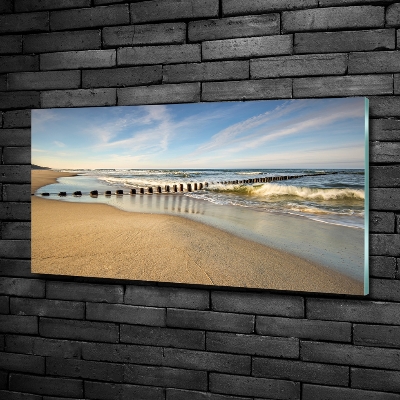 Foto glasbild Strand an der Ostsee
