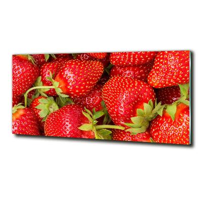 Bild auf glas Erdbeeren
