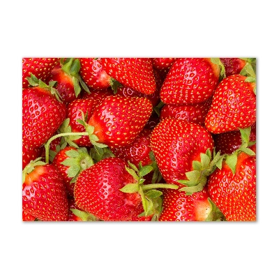 Bild auf glas Erdbeeren