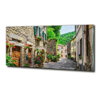 Glasbild Eine charmante Straße