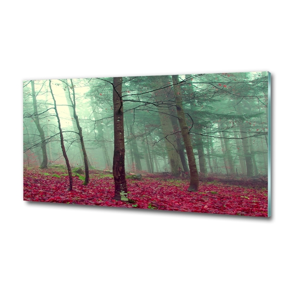 Foto glasbild Herbstblätter