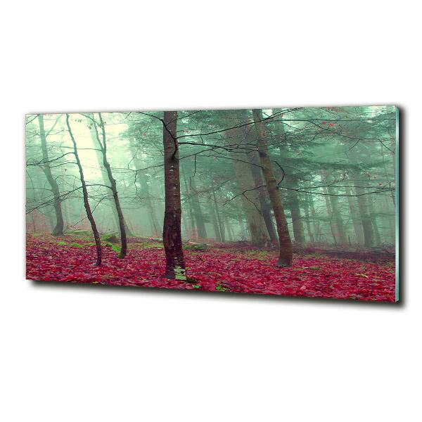 Foto glasbild Herbstblätter