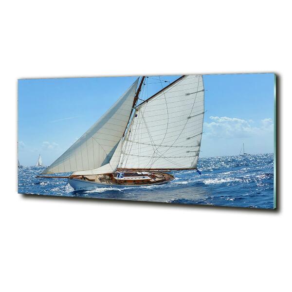 Foto glasbild Yacht
