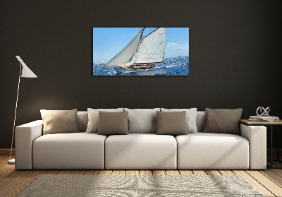 Foto glasbild Yacht