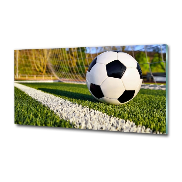 Bild auf glas Der Ball ist im Tor