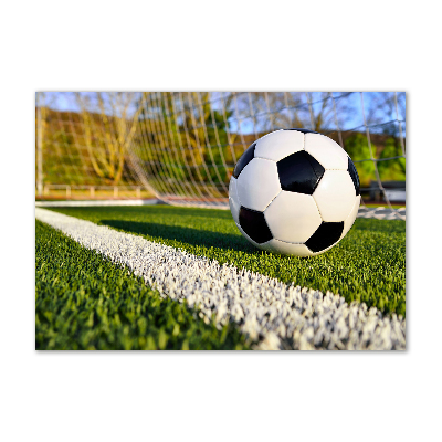 Bild auf glas Der Ball ist im Tor