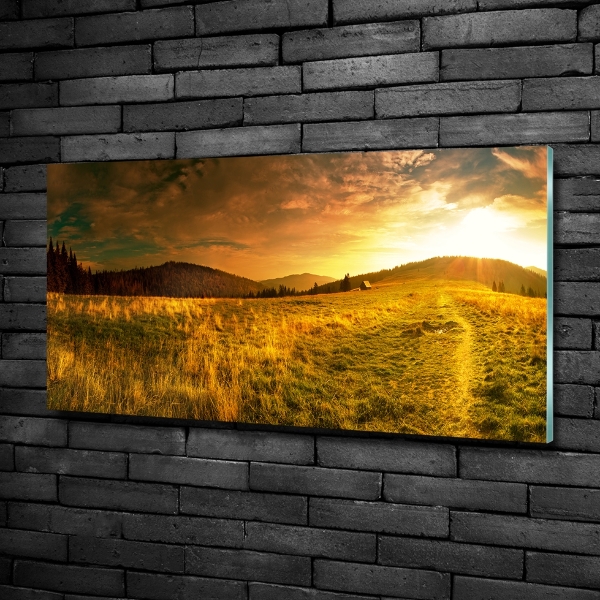 Foto glasbild Panorama der Tatra-Berge