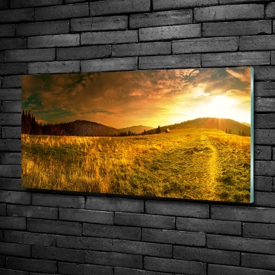 Foto glasbild Panorama der Tatra-Berge