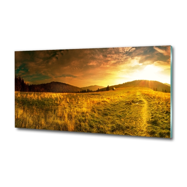 Foto glasbild Panorama der Tatra-Berge