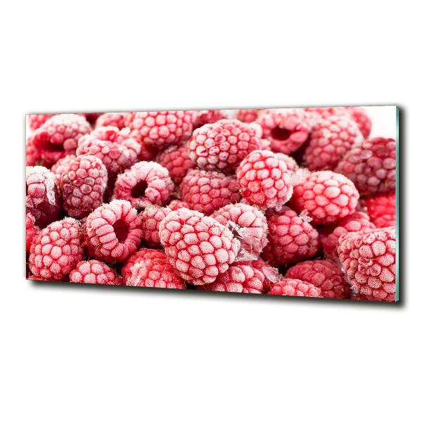 Glasbild Gefrorene Himbeeren