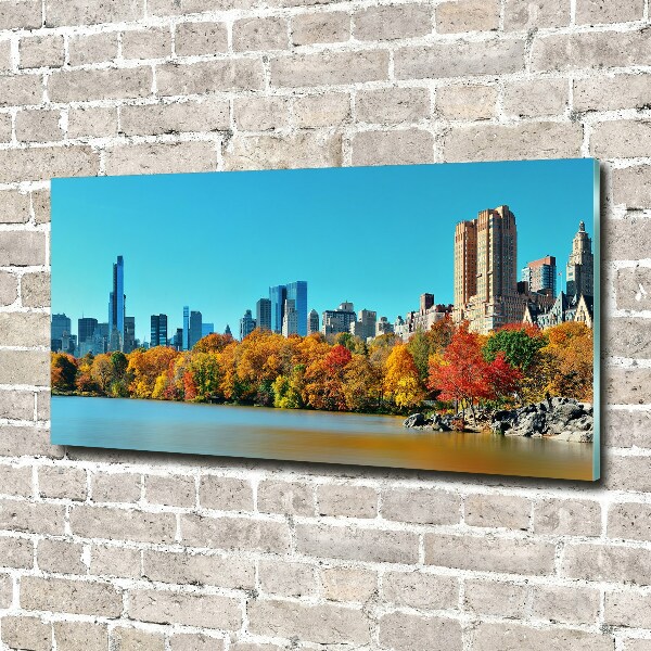 Bild auf glas New York im Herbst