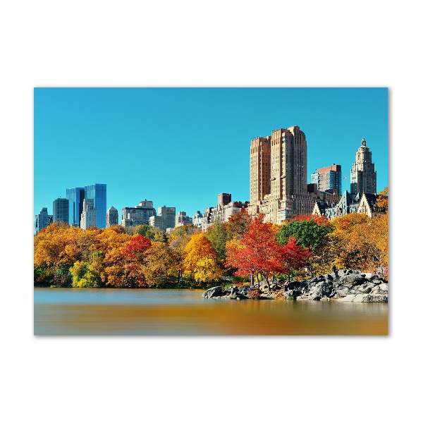Bild auf glas New York im Herbst