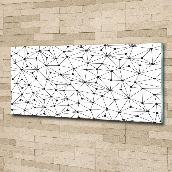 Foto glasbild Linien und Kreise