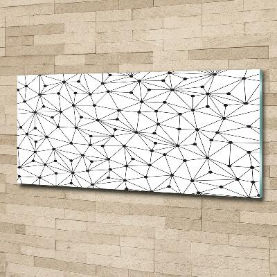 Foto glasbild Linien und Kreise