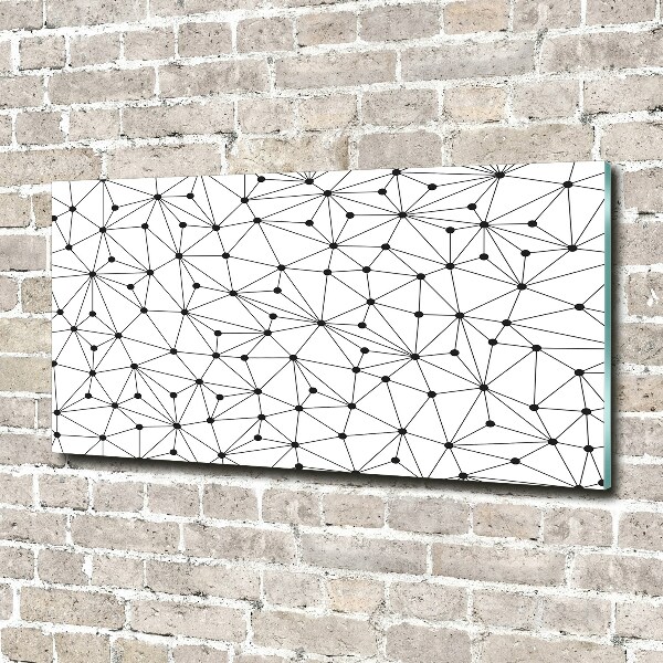 Foto glasbild Linien und Kreise