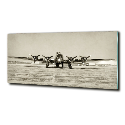 Glasbild Alter Bomber