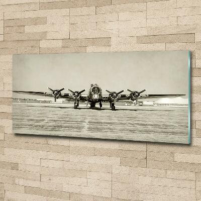 Glasbild Alter Bomber