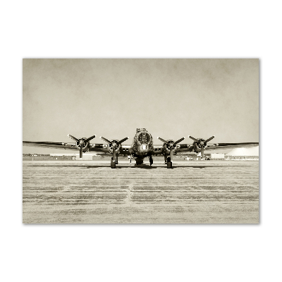 Glasbild Alter Bomber