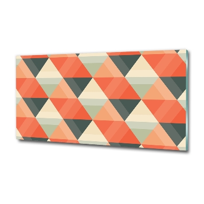 Glasbild Geometrischer Hintergrund