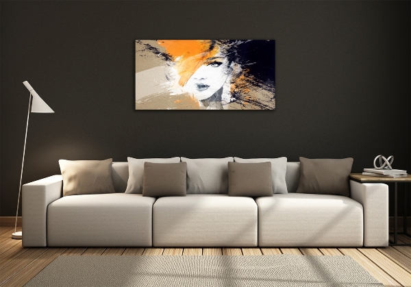 Bild auf glas Porträt einer Frau