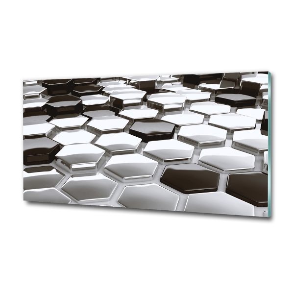 Foto glasbild 3D-Abstraktion