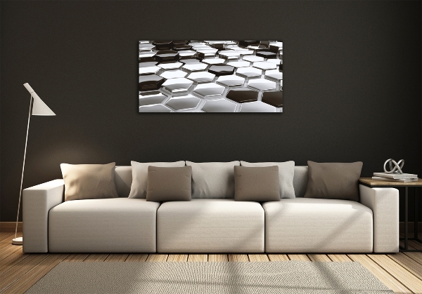 Foto glasbild 3D-Abstraktion