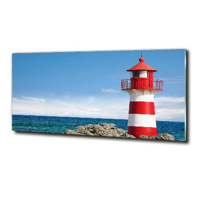 Glasbild Leuchtturm