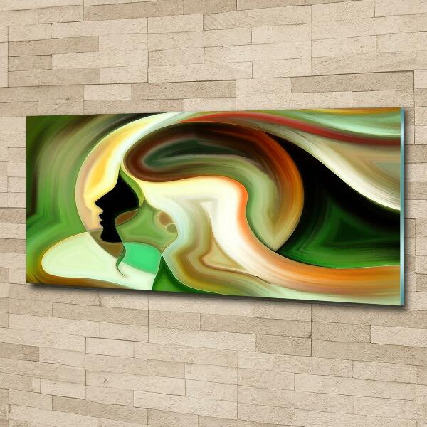 Glasbild Abstraktion