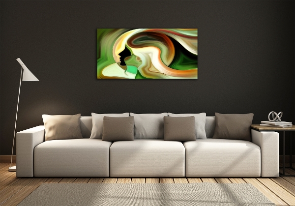 Glasbild Abstraktion