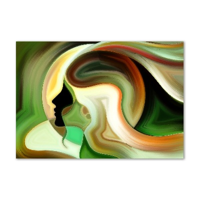 Glasbild Abstraktion