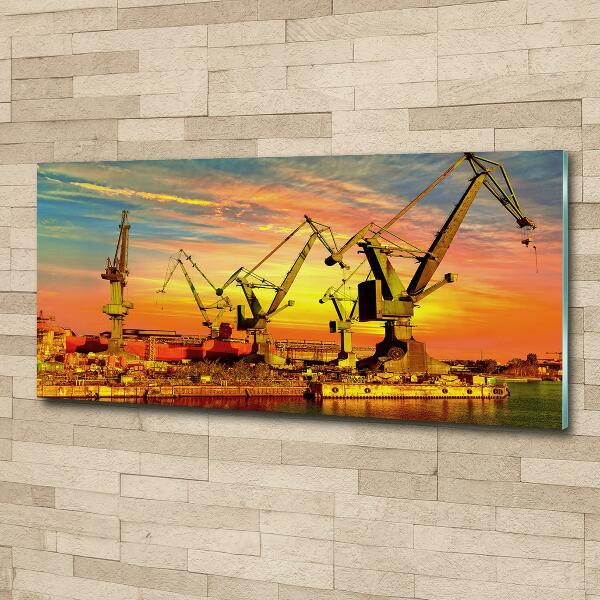 Bild auf glas Werft in Danzig