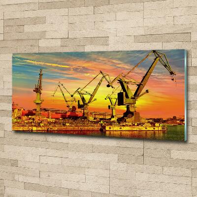 Bild auf glas Werft in Danzig