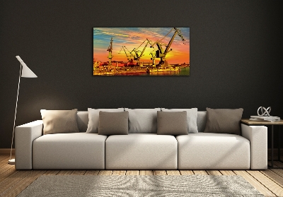 Bild auf glas Werft in Danzig