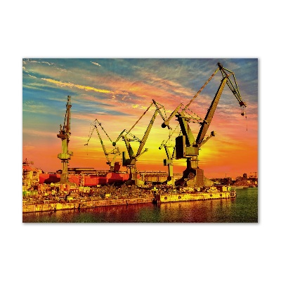 Bild auf glas Werft in Danzig