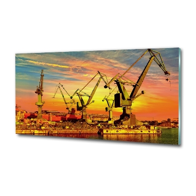 Bild auf glas Werft in Danzig